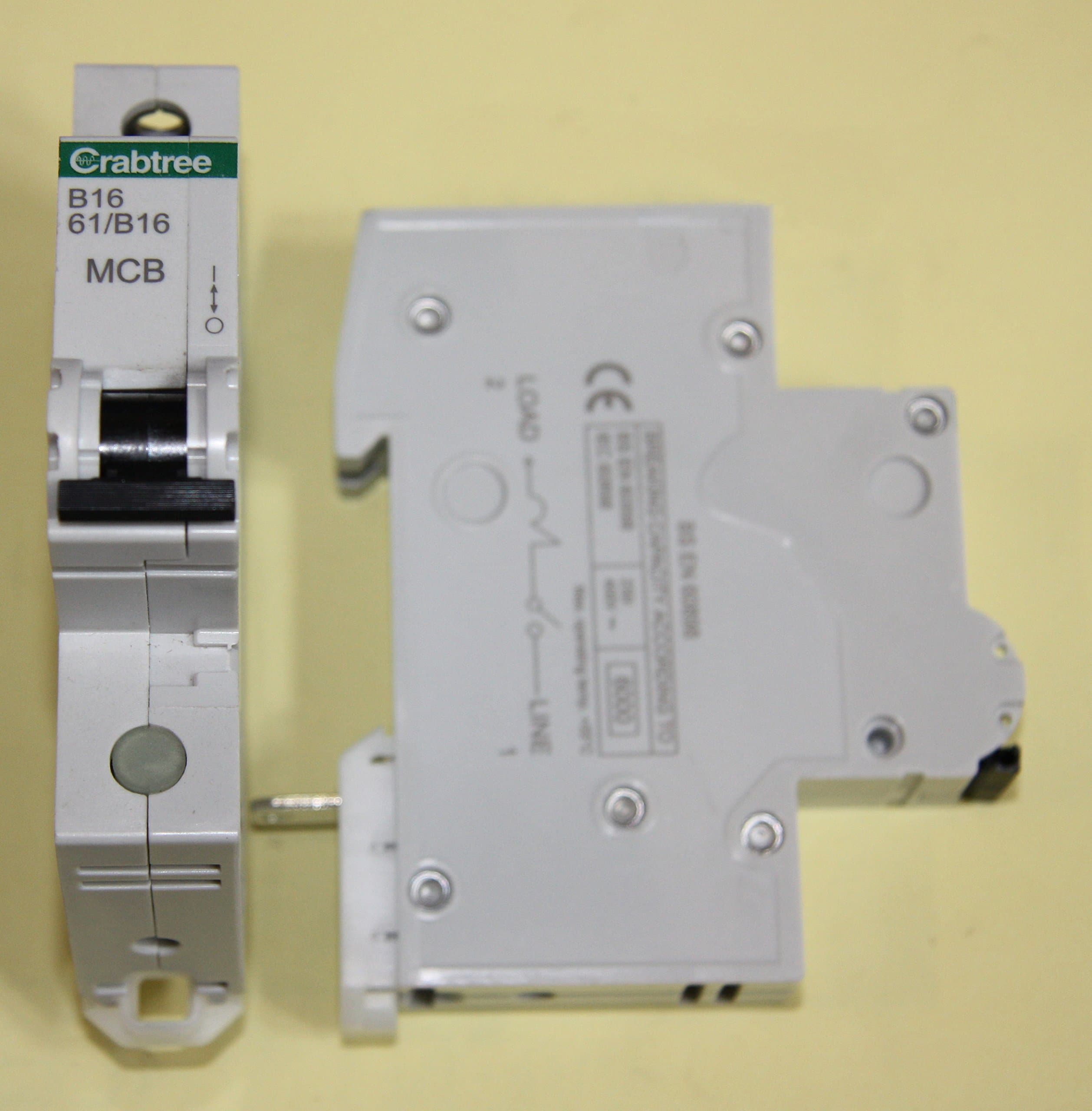Crabtree Starbreaker 61/B16 Miniature Circuit Breaker (MCB) -16amp Type B