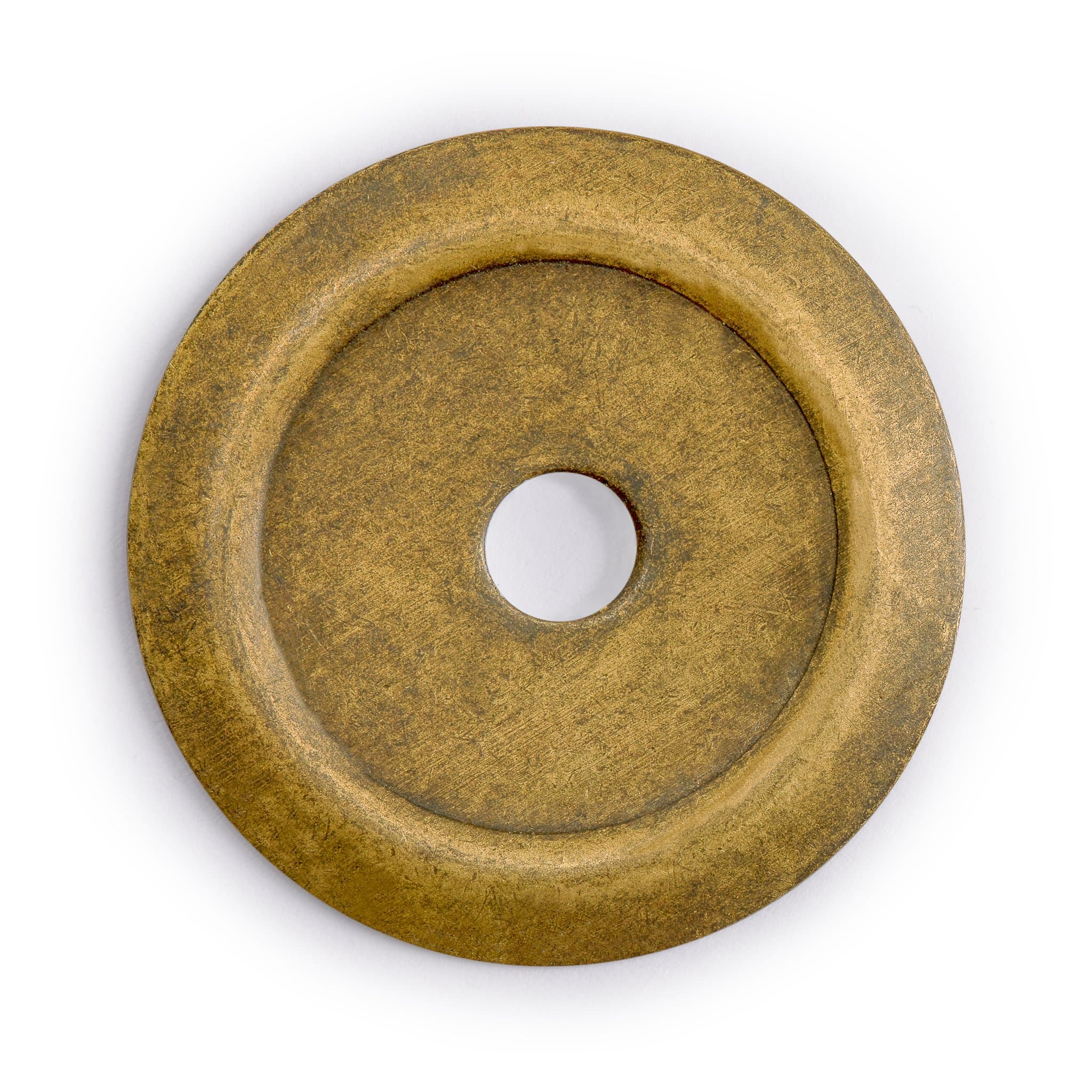 Beveled Round Washers Brass Hardware 1.4 Inches - Set of 10