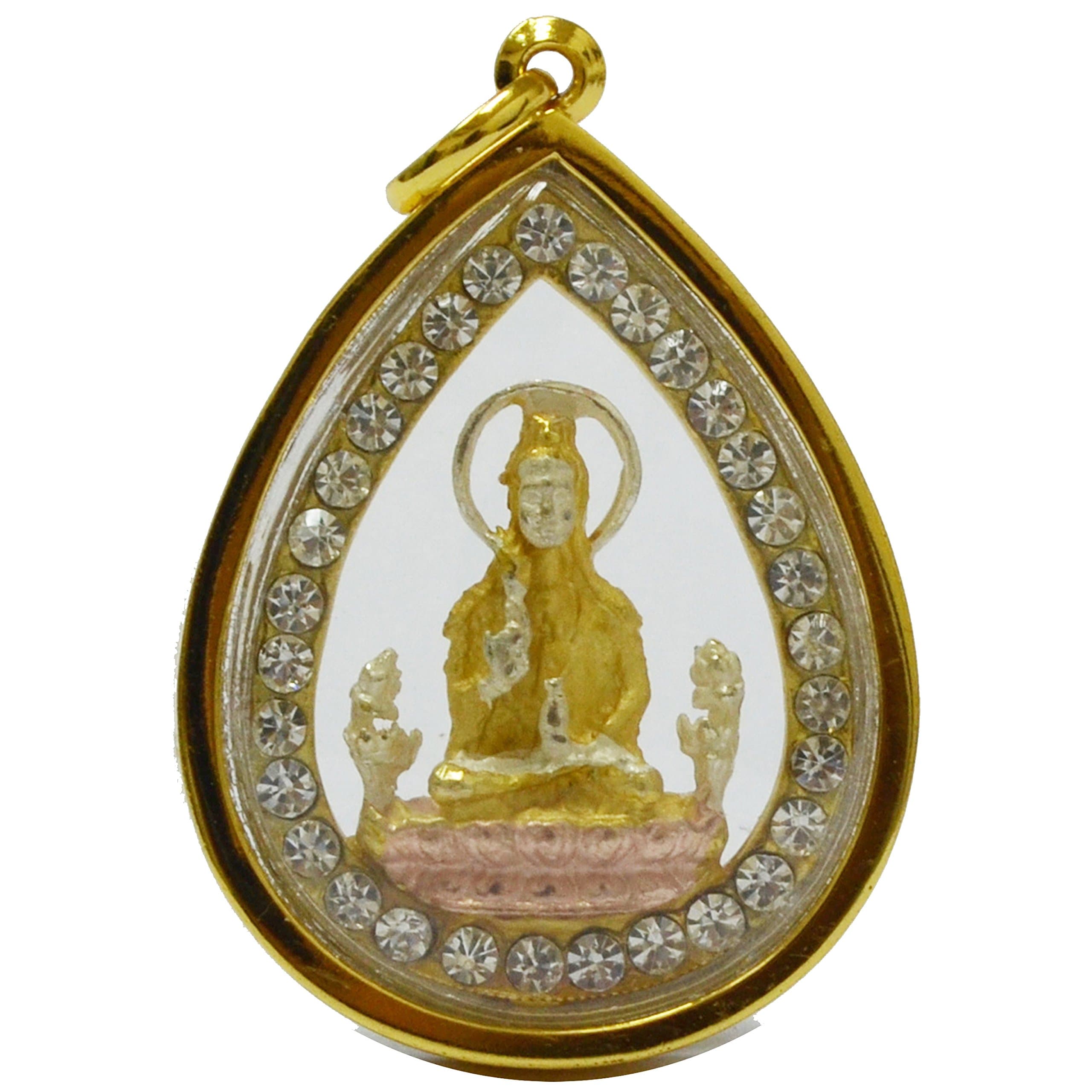 Jewelry Pendants Carving Buddha Guan Yin Thousand Hand Amulets Statue