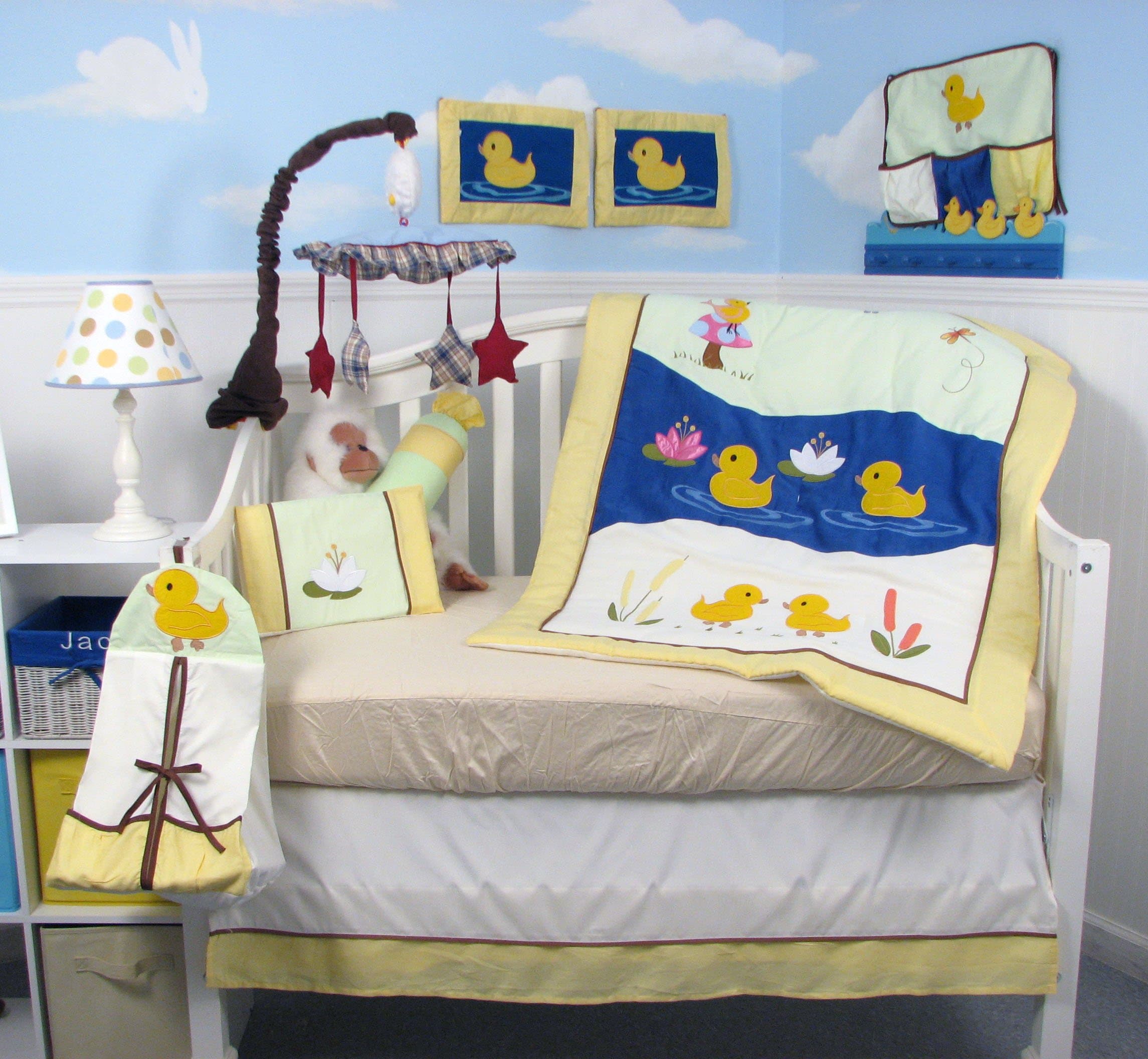 SOHO Baby Quack Quack Duck Crib Nursery Bedding 14 Piece Set