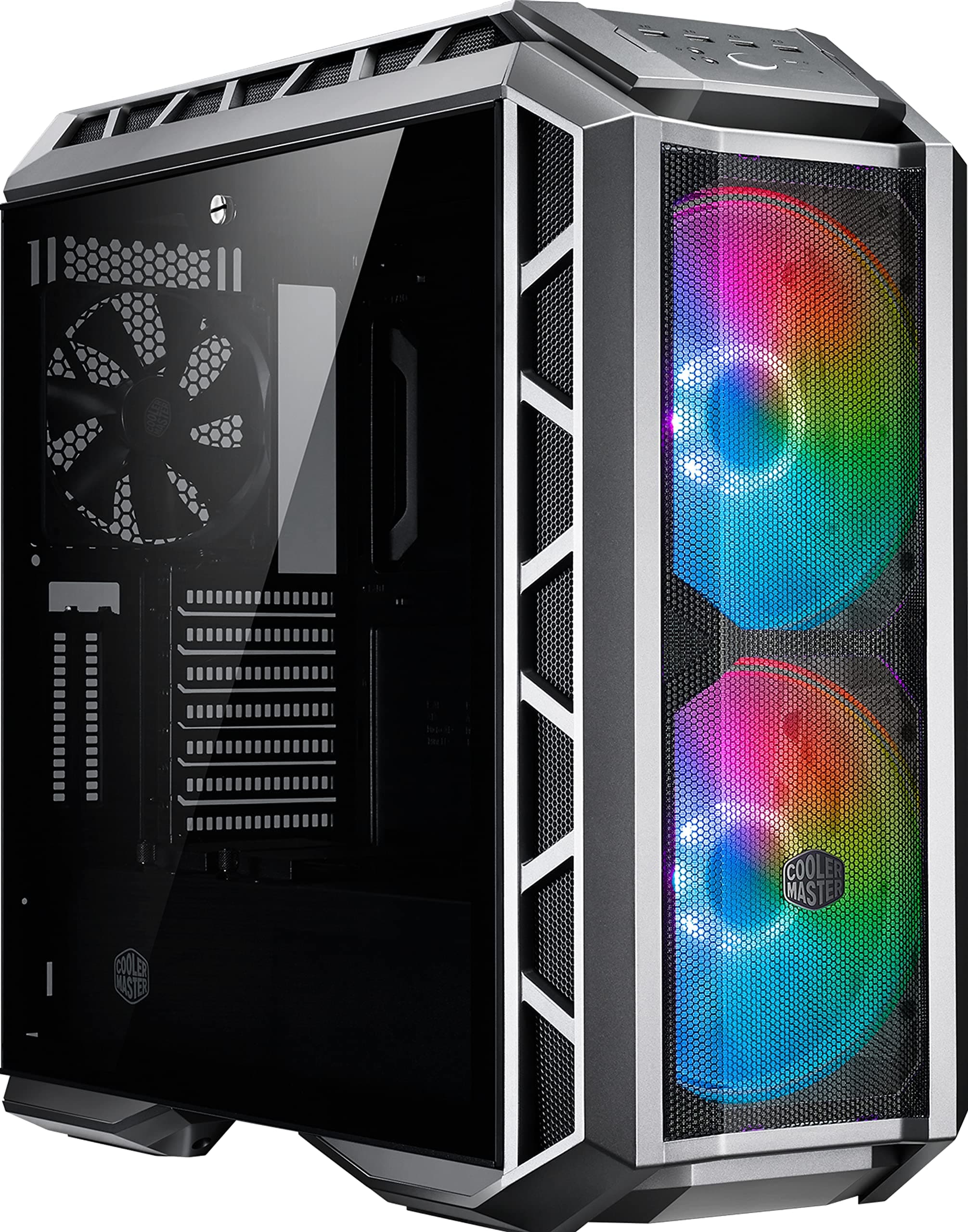 Cooler Master MasterCase H500P Mesh ARGB - PC Case with Dual 200mm Fans for High-Volume Airflow, Builder-Focused Chassis Panels, Liquid Cooling Ready