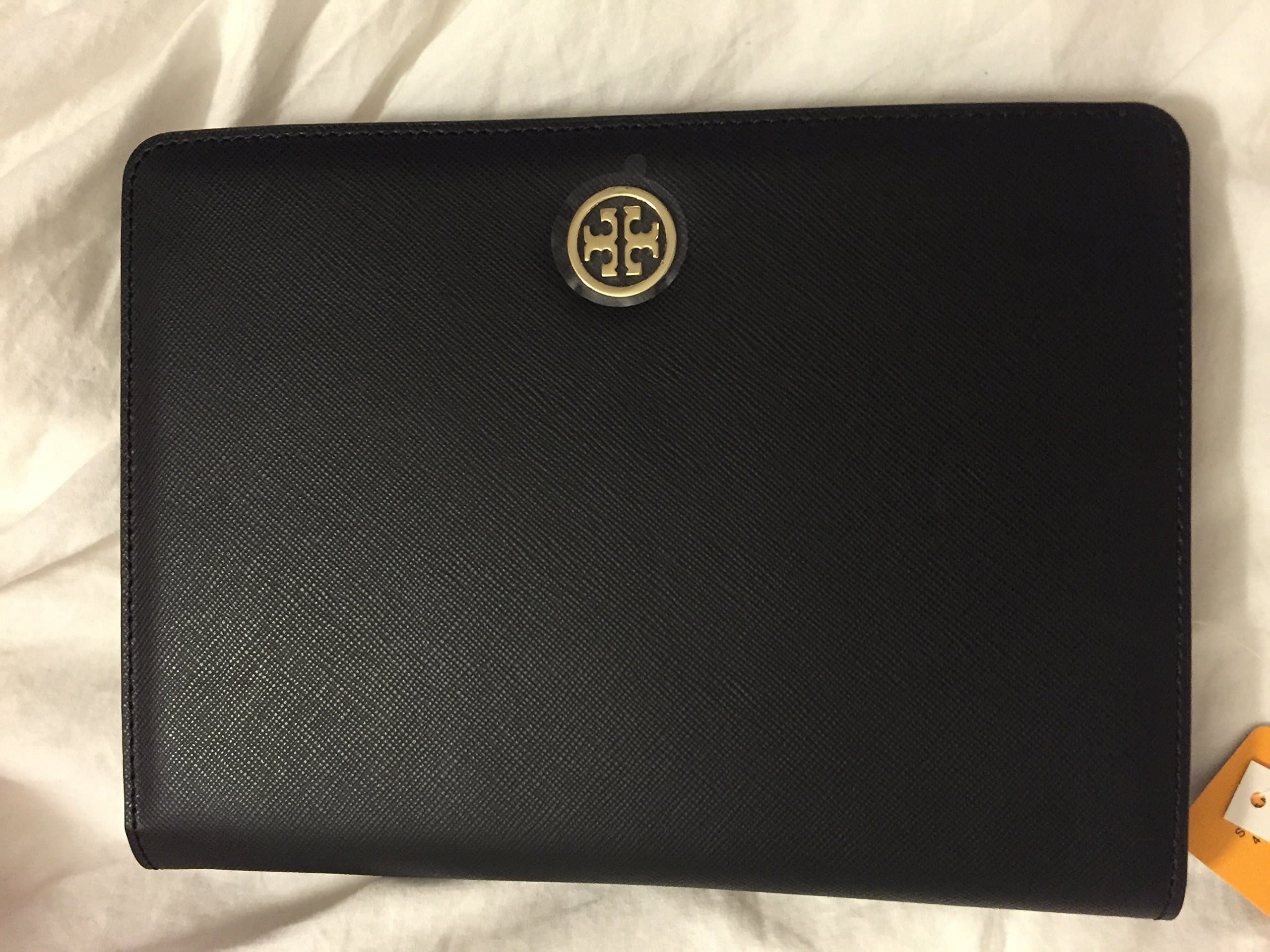 Tory Burch Robinson Saffiano Leather Flip E-Tablet Case, Black