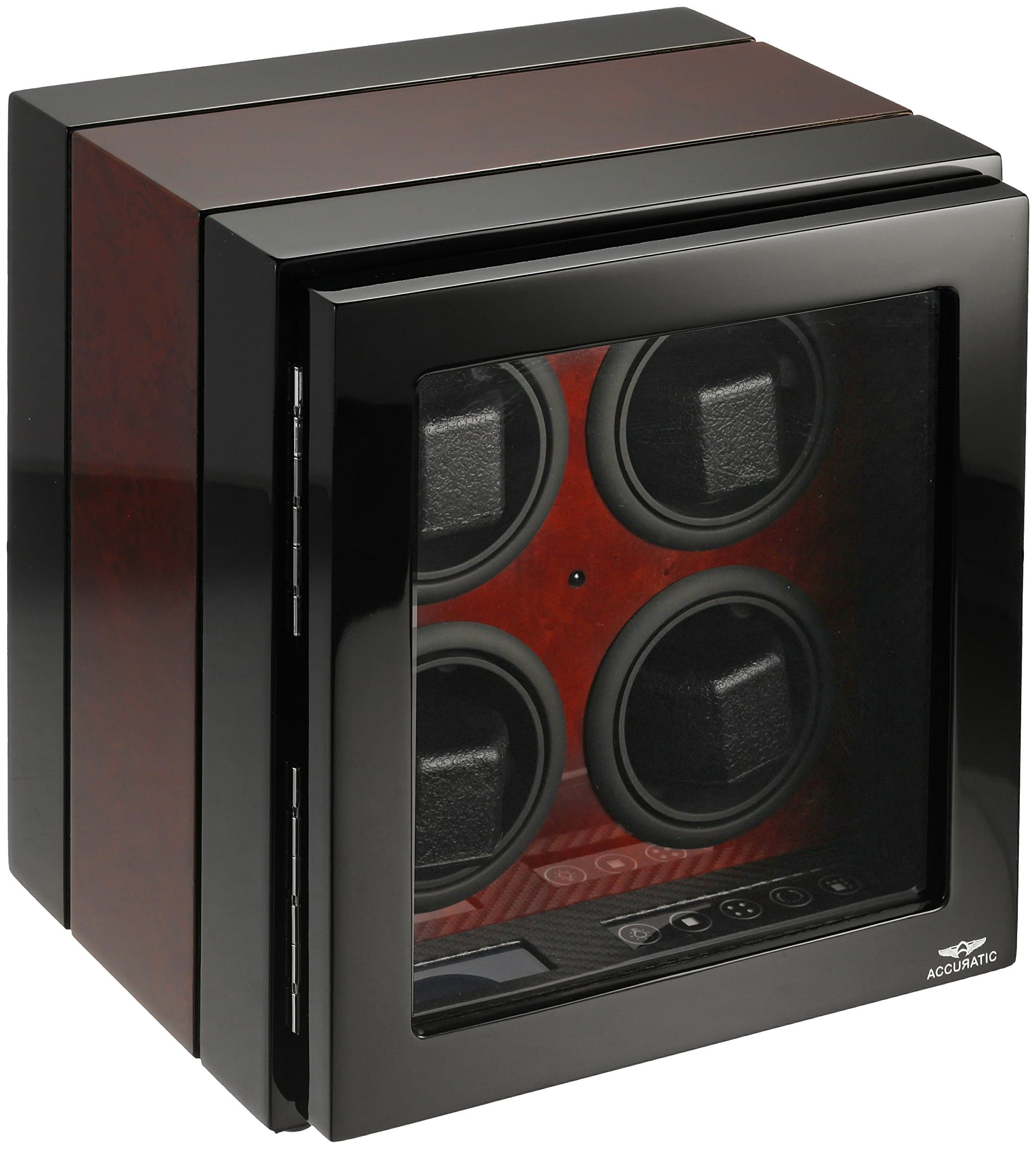 ACC-W4DBCRC Remote Control and Japanese Mabuhci Motors Wood Watch Winder