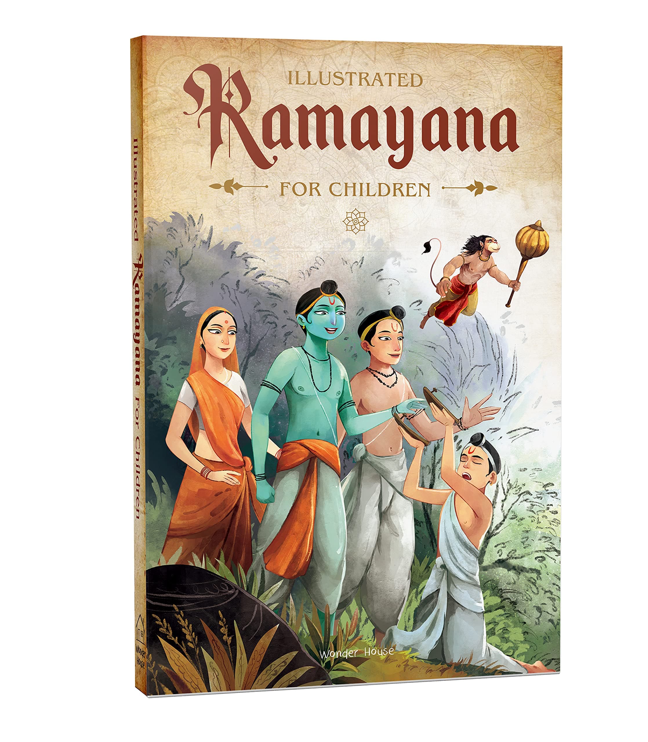 Illustrated Ramayana For Children (Black and White)