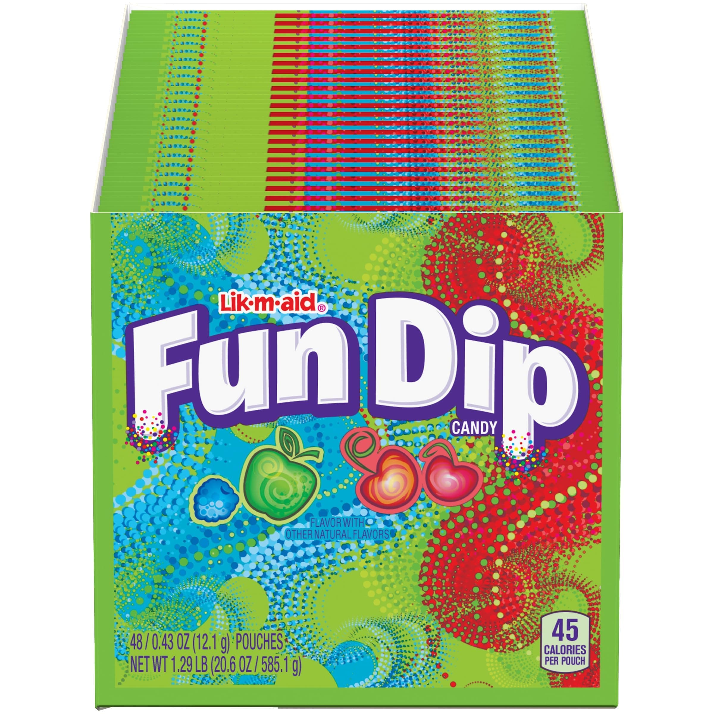 Fun Dip, Assorted Flavor Party Pack, 0.43 Ounce Packets (48 Count)