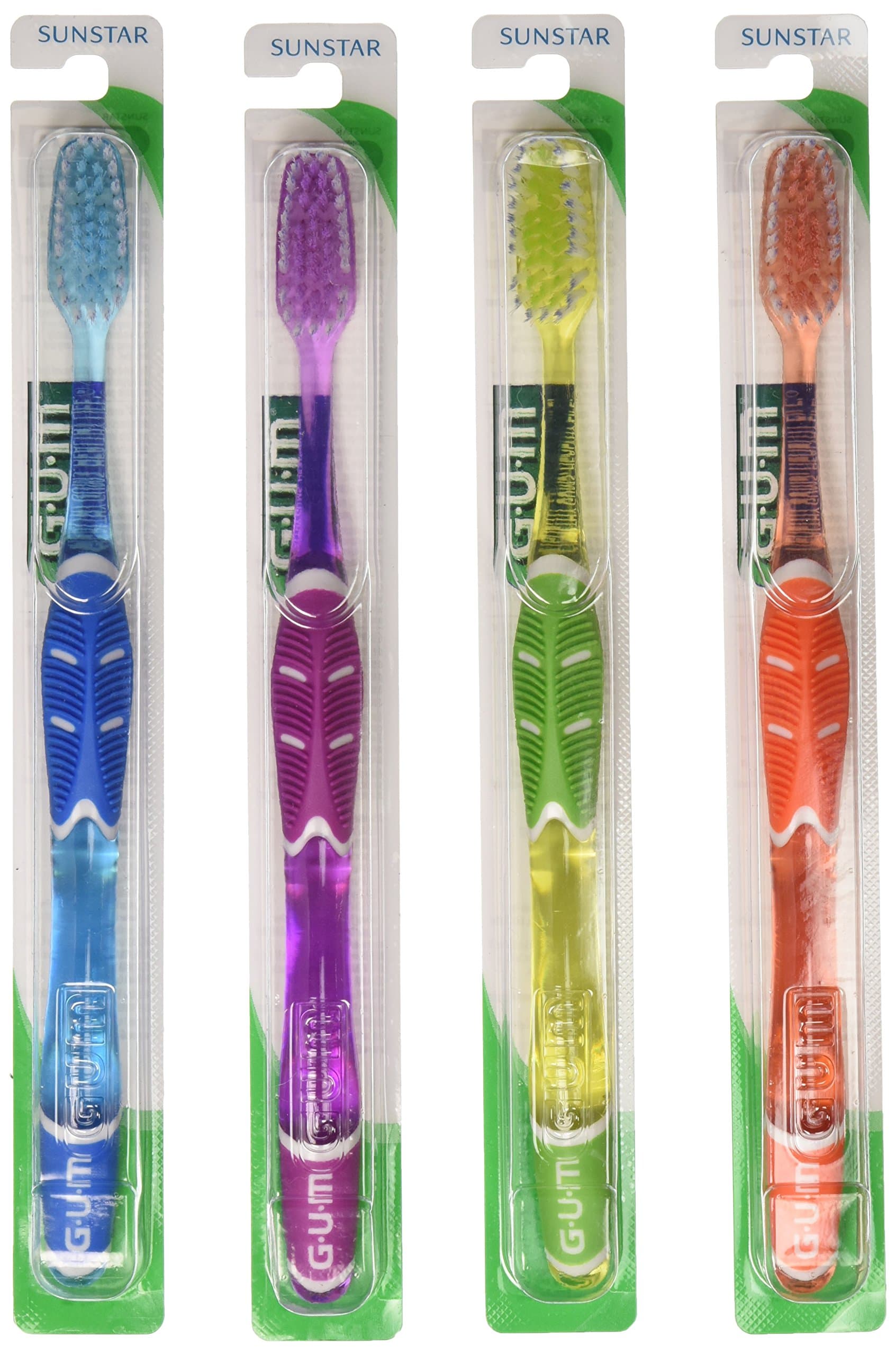 Sunstar 524P GUM Technique Deep Clean Toothbrush, Full Head, Soft Bristle (Pack of 12)