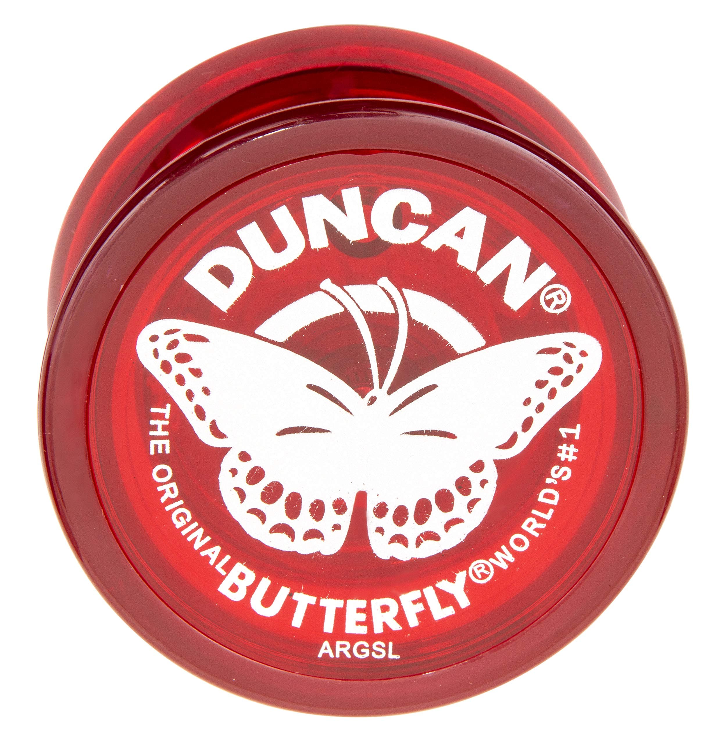 Duncan Toys Butterfly Yoyo Beginner Yoyo String Steel Axle Plastic Body Red