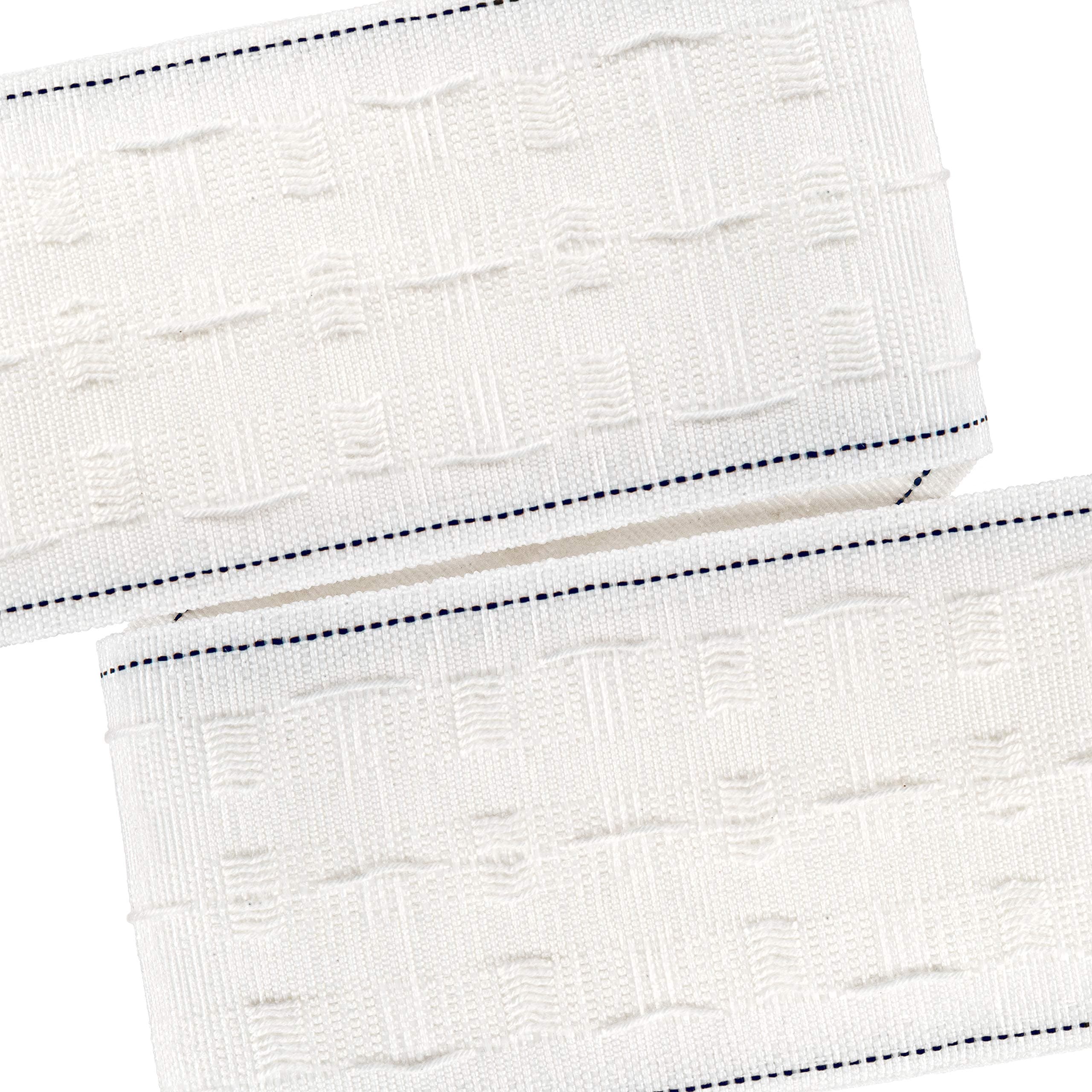 The Bead Shop75 mm White Pleated Curtain Headband, 5 m, Removable Curtain