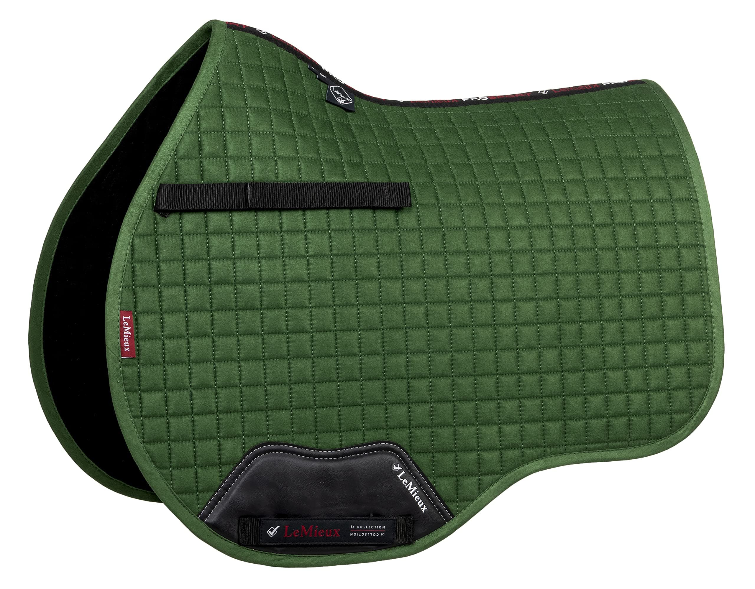 LeMieux General Purpose Suede Square Saddle Pad - English Saddle Pads for Horses - Equestrian Riding Equipment and Accessories (Hunter Green)