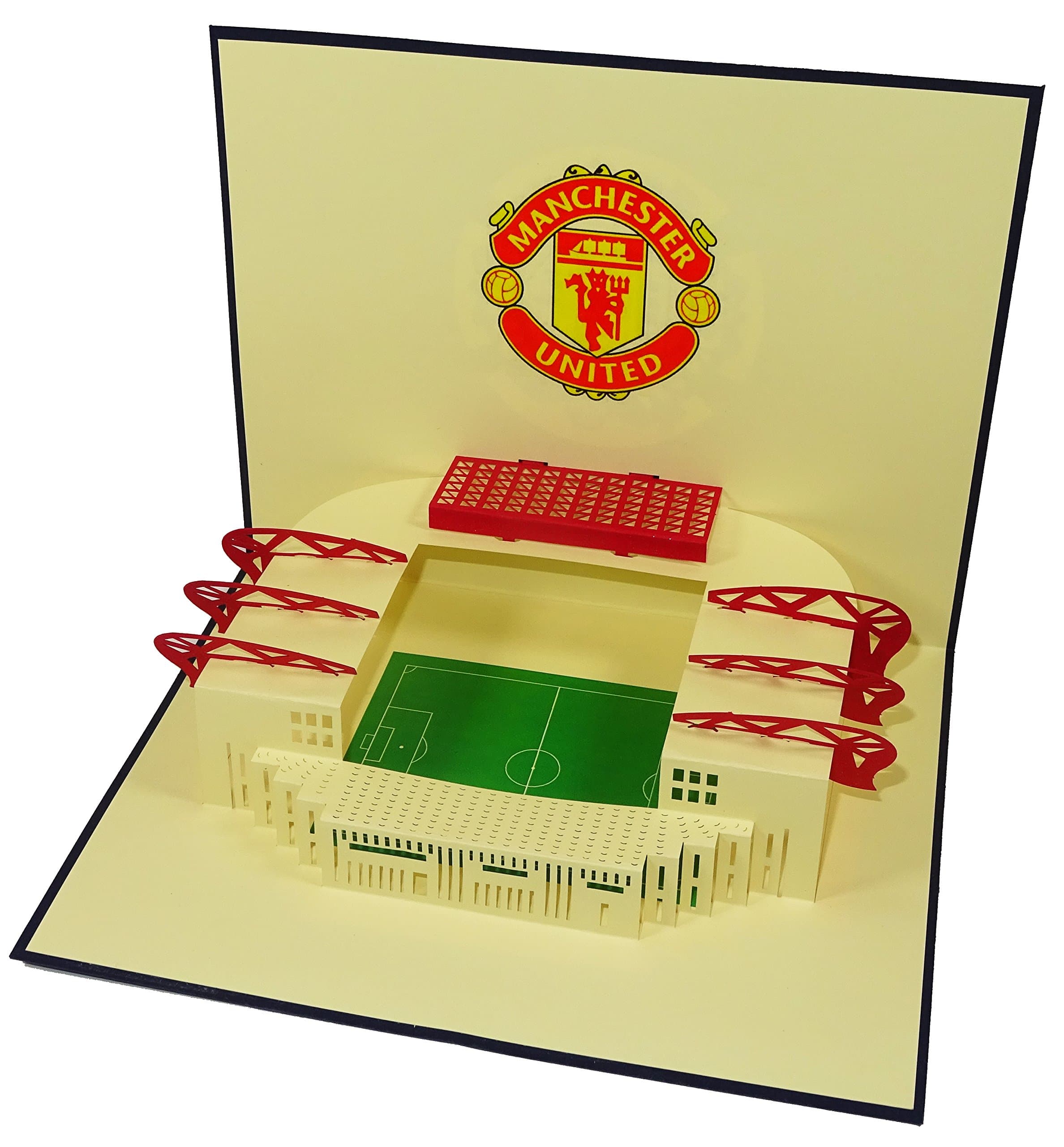 Manchester United Stadium Old Trafford Stadium Design 3D Pop Up Card Greeting Card Birthday Card Manchester United Gift Football Gift