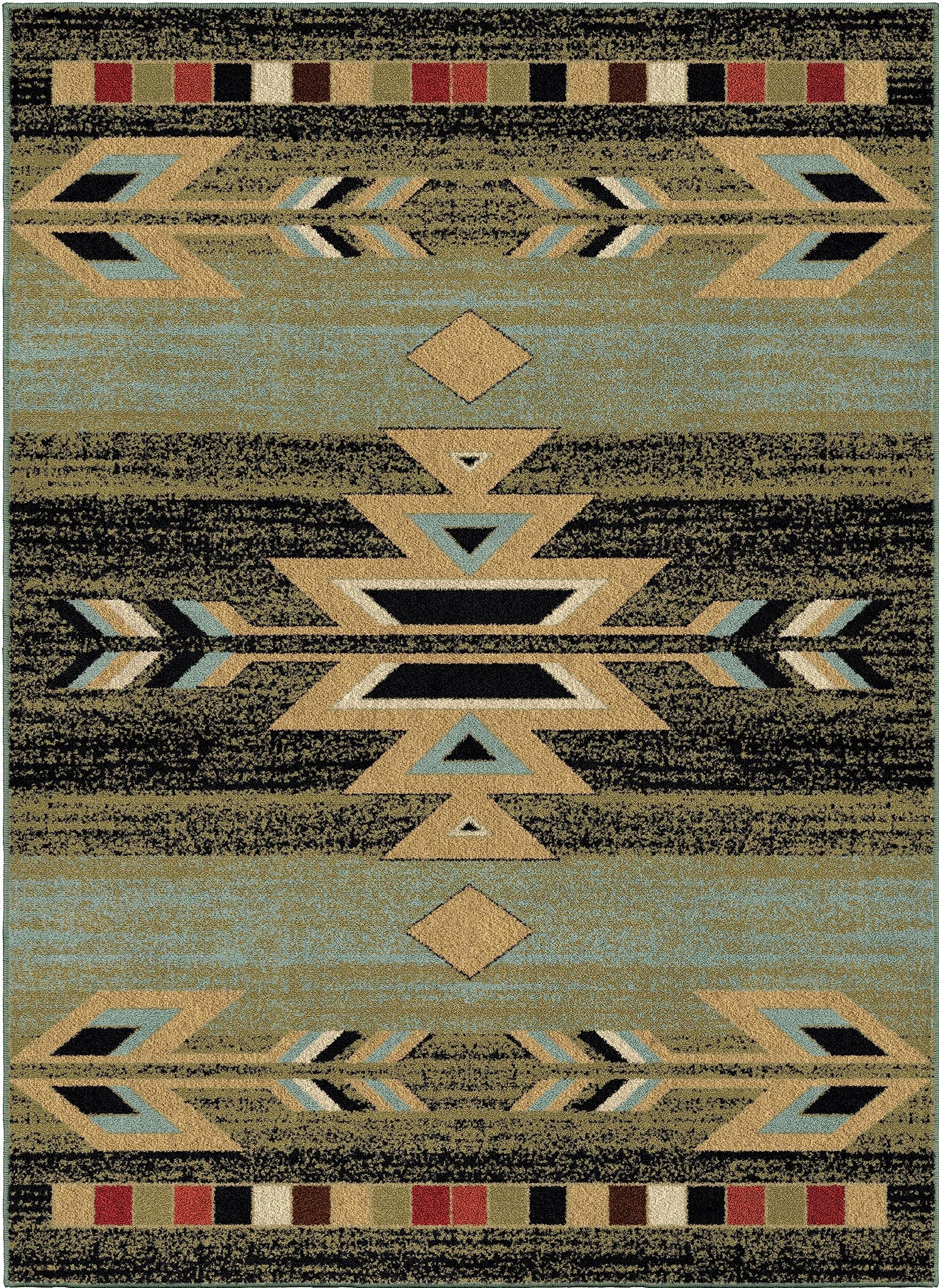 Mayberry Rugs Rio Grande Area Rug, 7'10"x9'10", Ebony