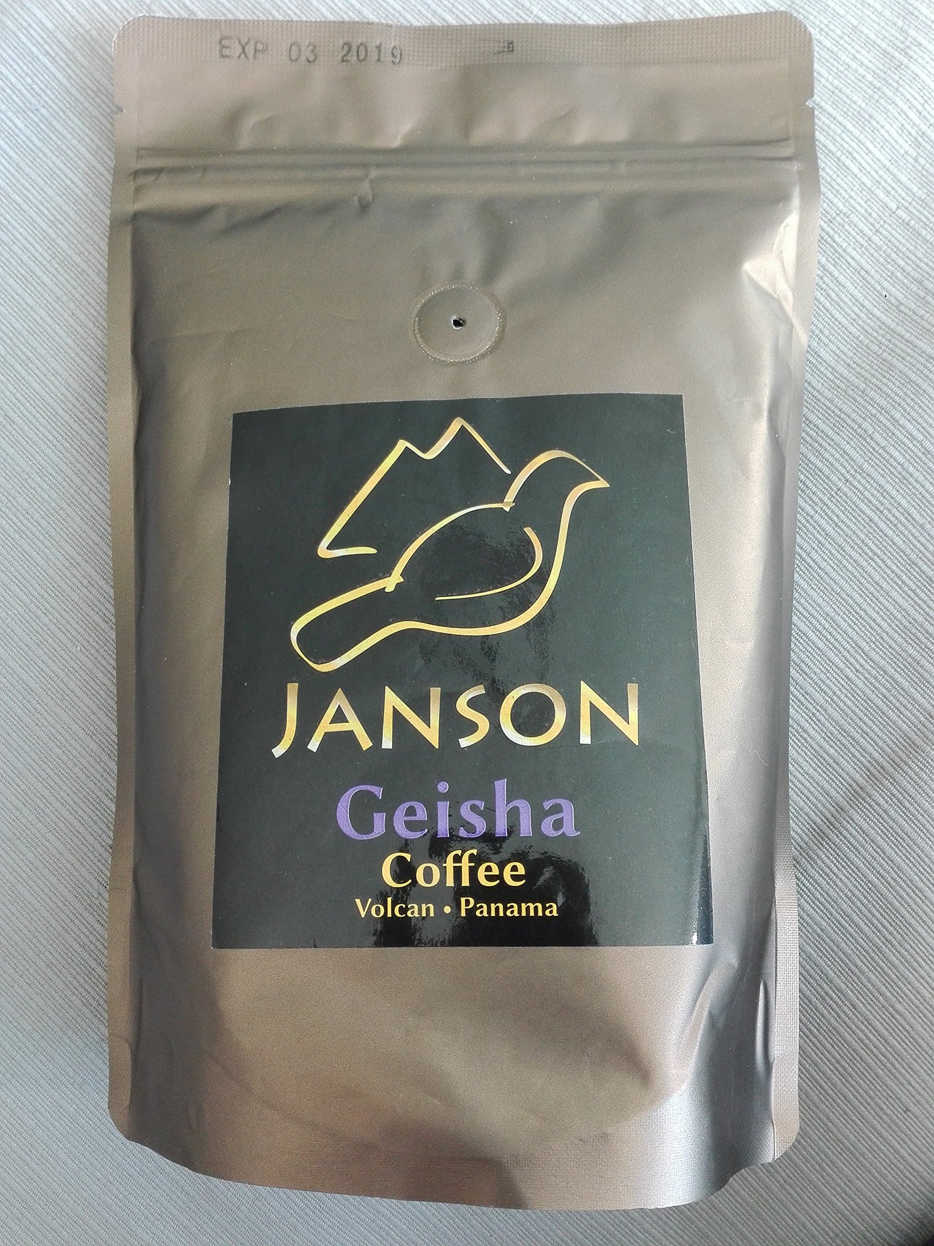 Janson Geisha Coffee - Whole Bean - 300 grams