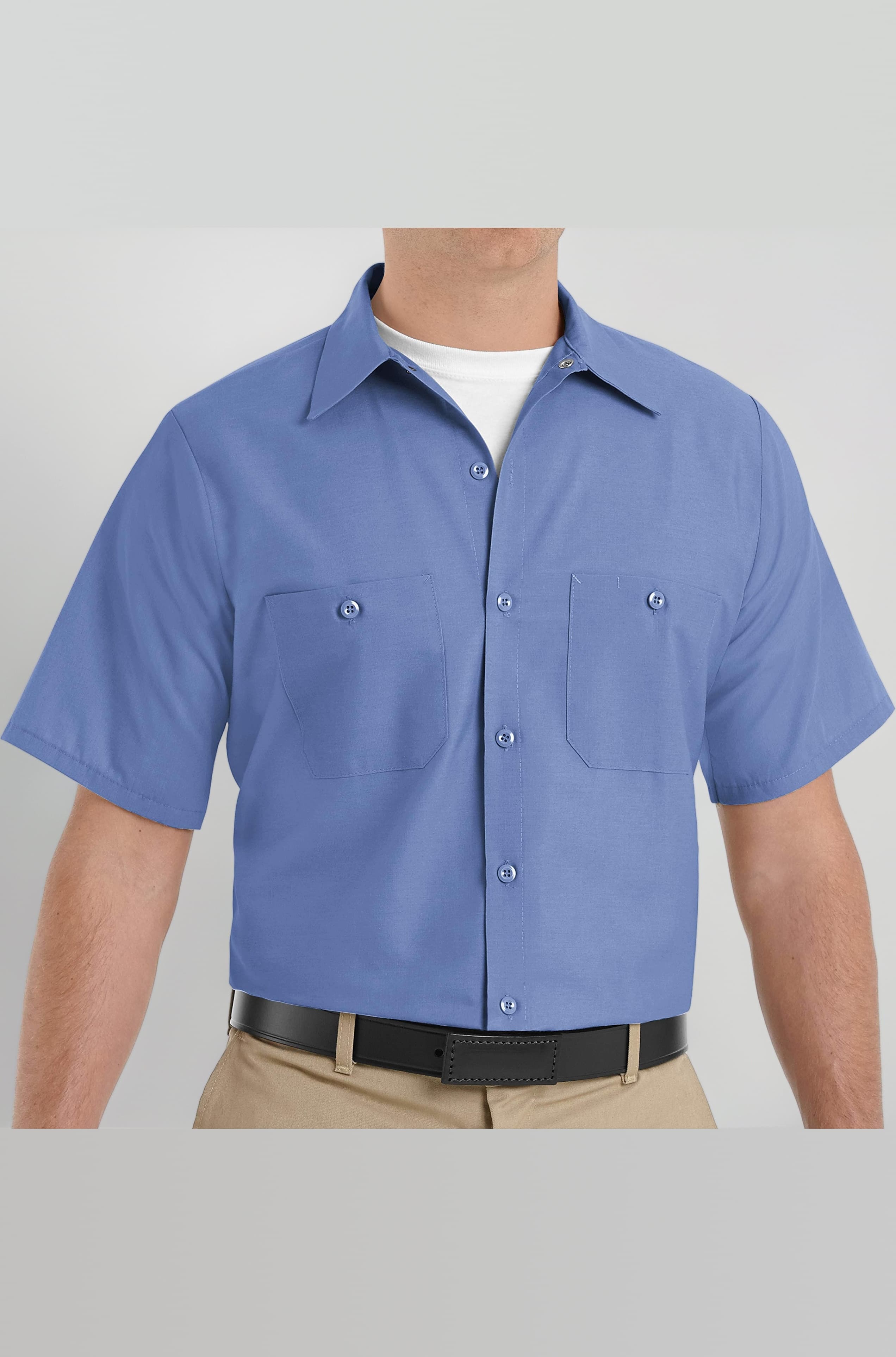 Red Kap Men's Industrial Stripe Work Shirt