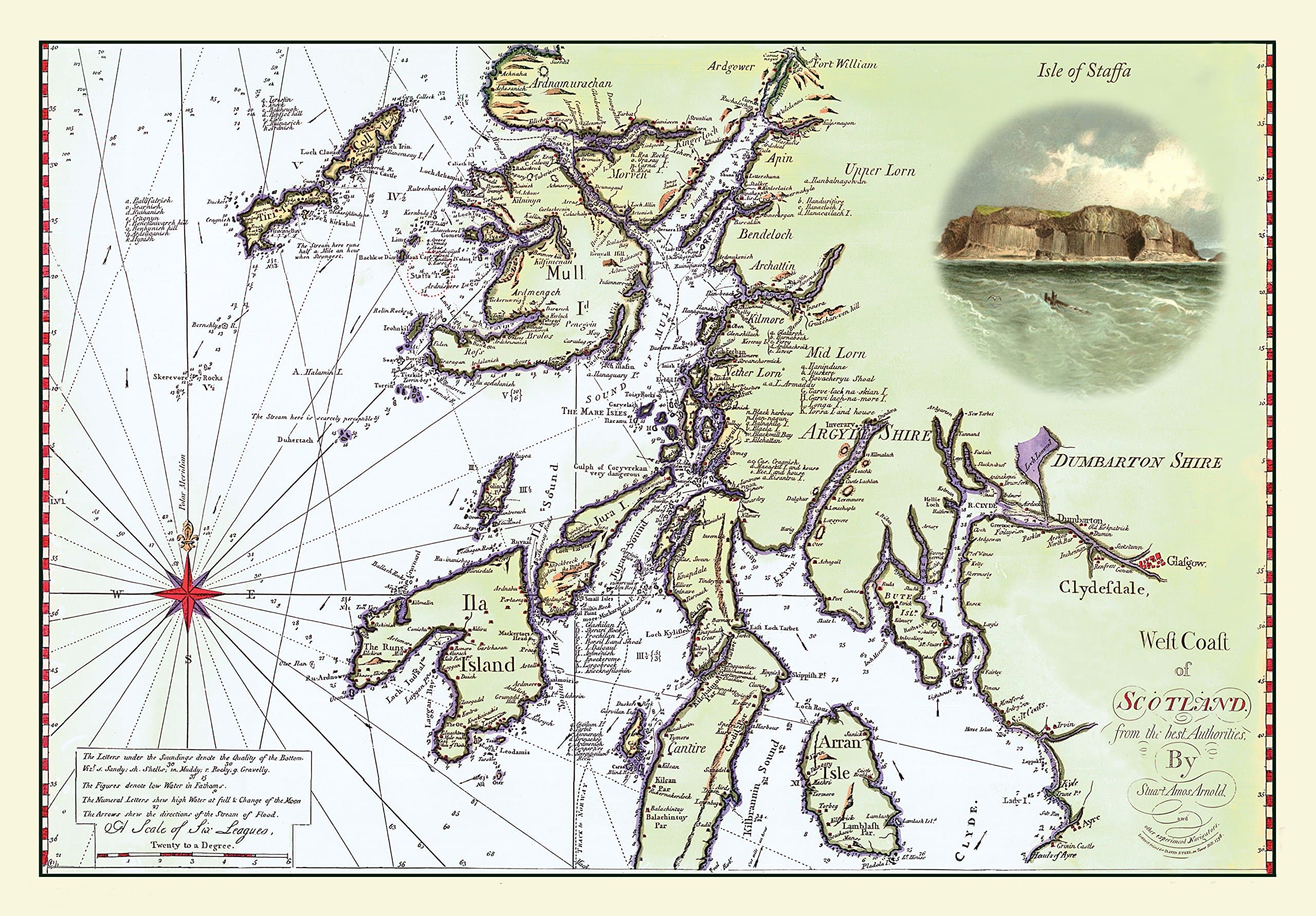1000 Piece Jigsaw Puzzle - The West Coast of Scotland 1796 - completed size 69cm x 48cm (Approx 27" x 19") 48 HOUR TRACKED DELIVERY UK