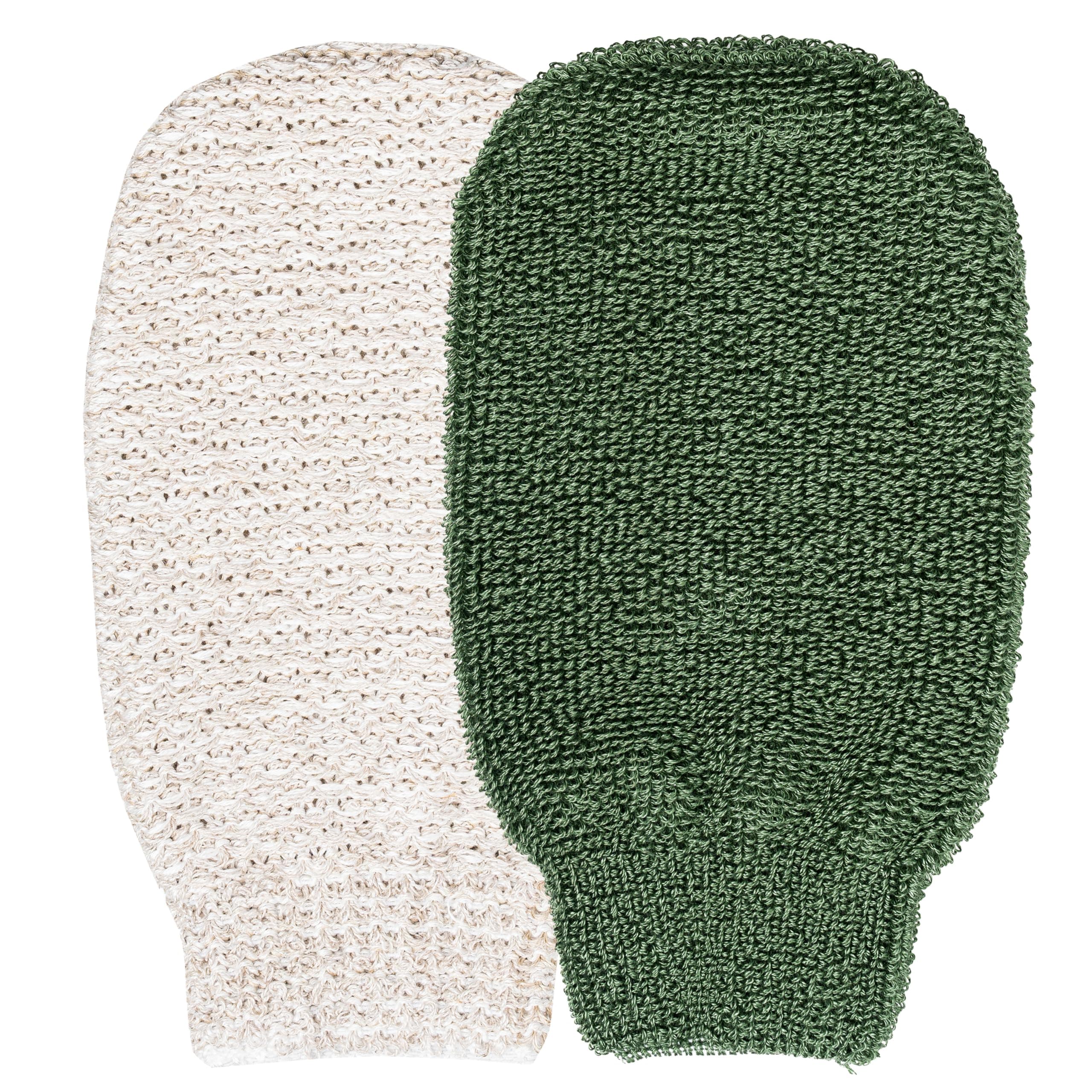 Riffi Massage Gloves Face Care Gloves for Face and Body Care Exfoliating Gloves Made in Germany Pack of 2