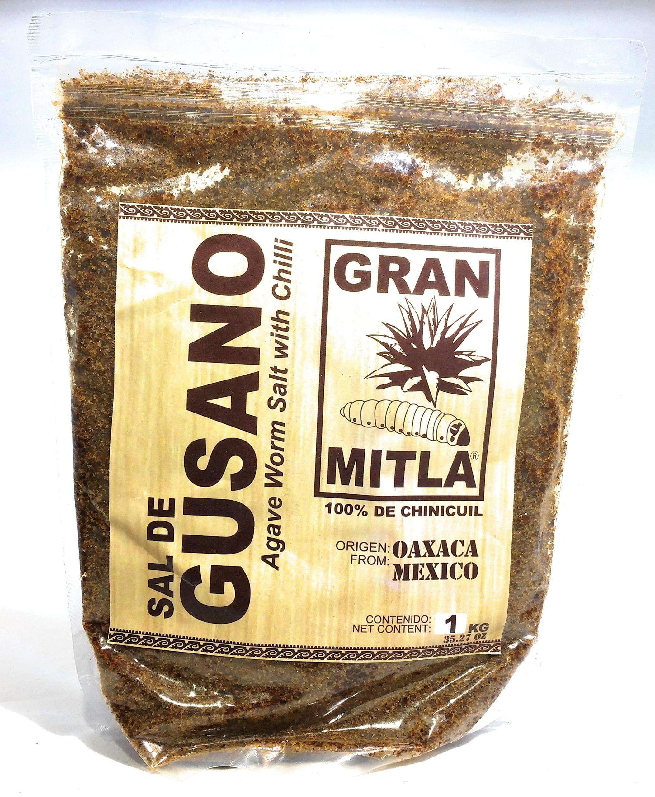 Gran Mitla Sal de Gusano Agave Chinicuil Worm Salt 1 kg (2.2lb)