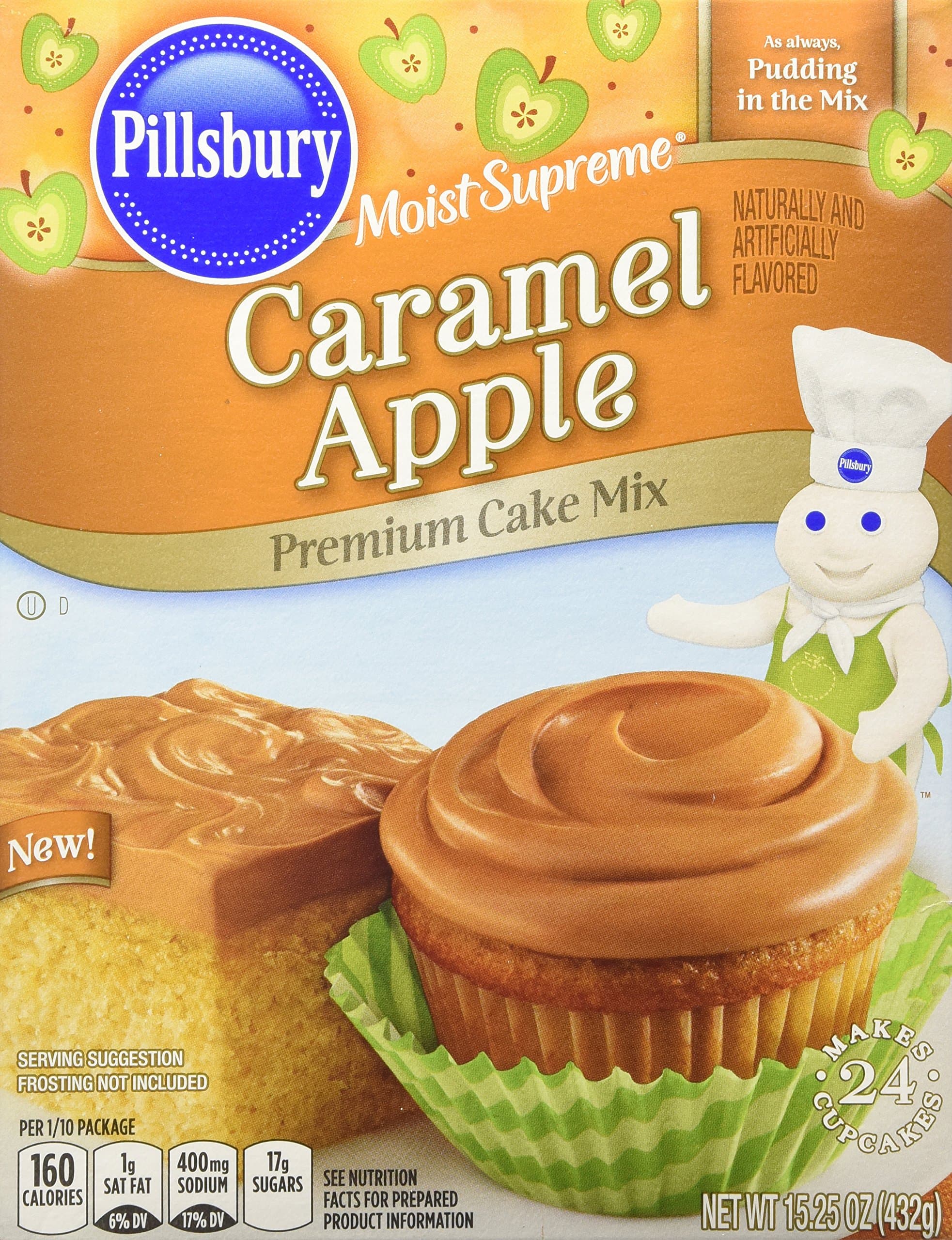 Pillsbury Moist Supreme Caramel Apple Premium Cake Mix (2 boxes, 15.25 Oz.