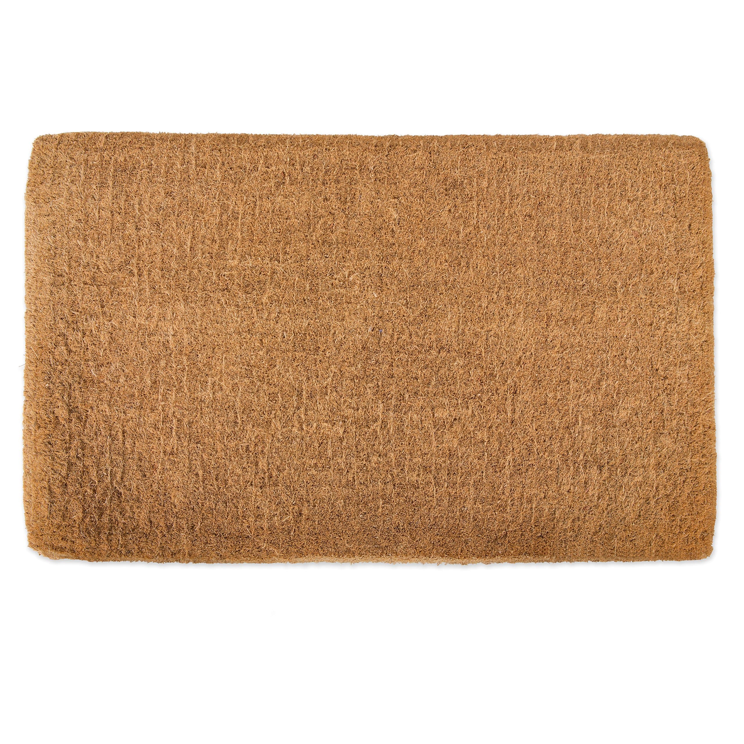 DII Greetings Collection Natural Coir Doormat, 24x36, Imperial Plain