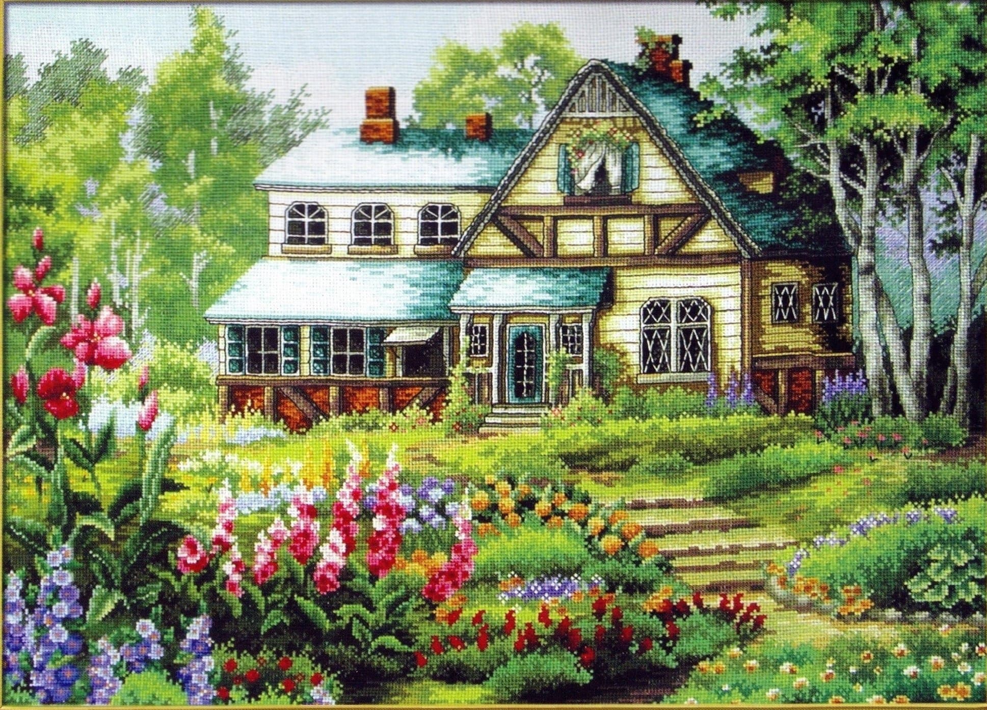 Hut CSFJ-086 cross-stitch embroidery kit forest in (japan import)