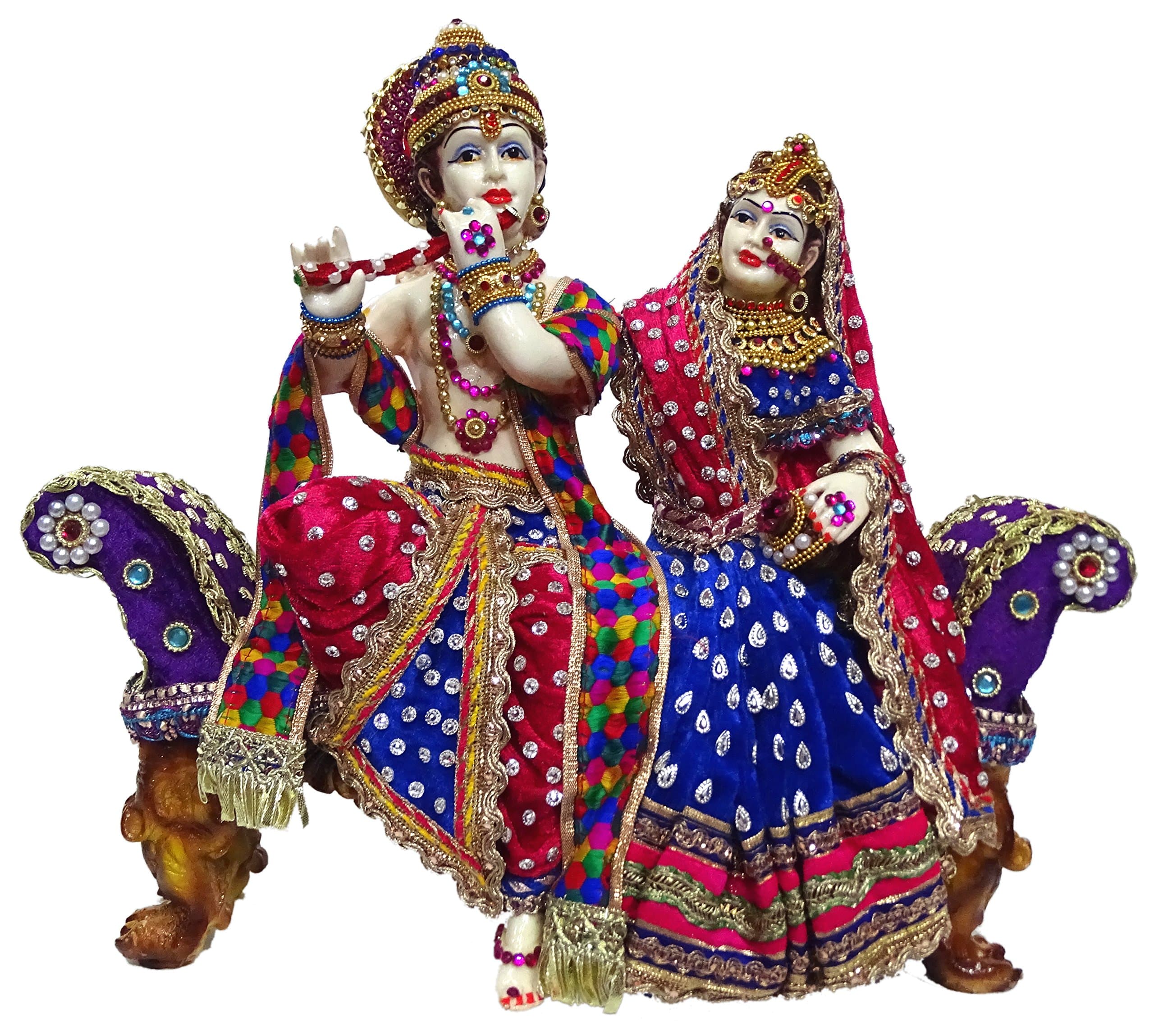 Paras Magic Sofa Radha Krishna Blue & Pink Statue