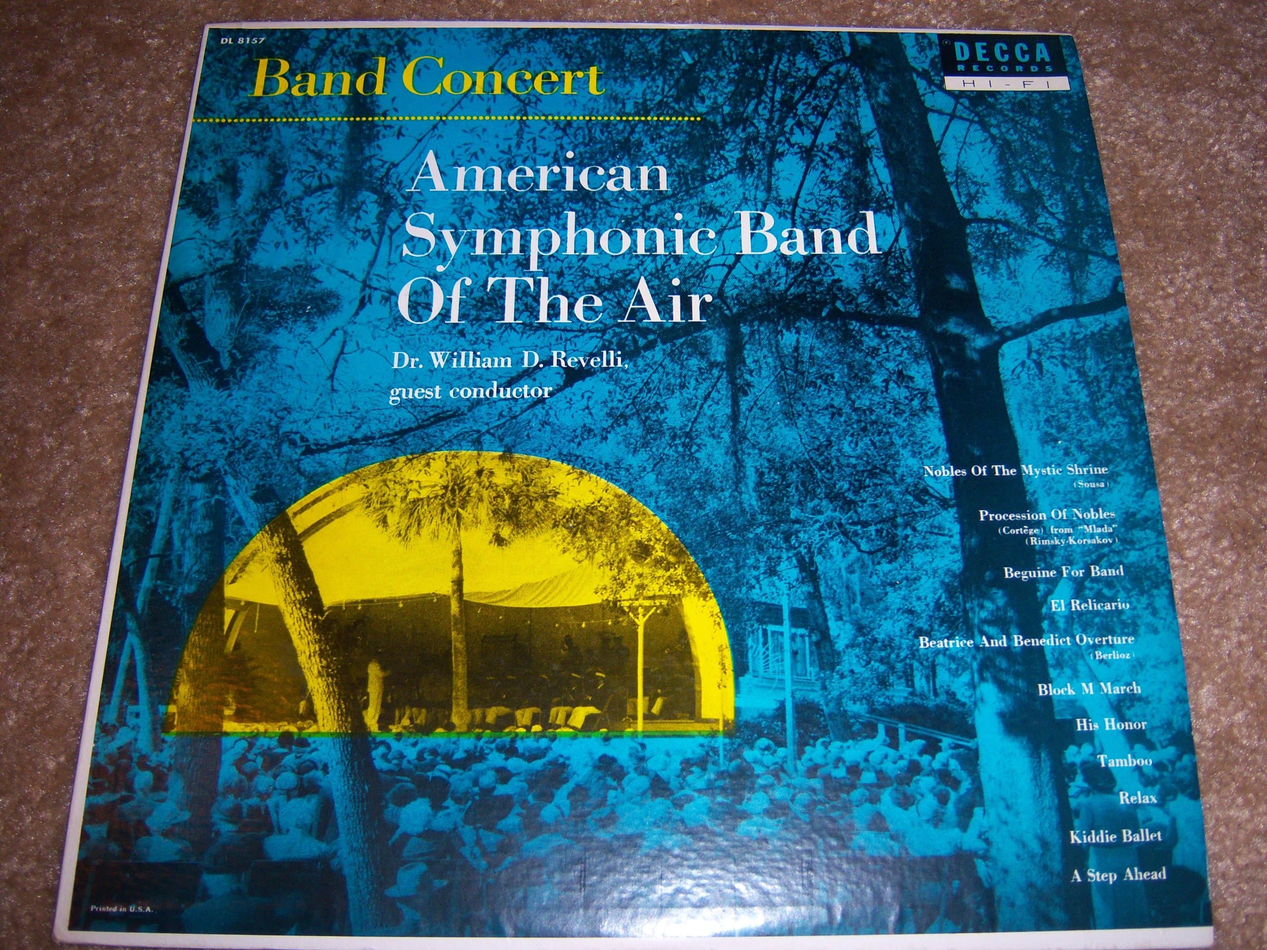 Band Concert American Symphonic Band of The Air Dr. William D. Revelli