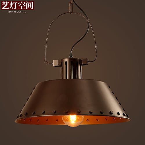 Quietness @ Iron Chandeliers Industrial Wind Personality Rivets Antique Chandeliers 400MM*380MM Pendant Lamp for Kids Bedroom Dinning Room Living Room Warehouse 220V-240V