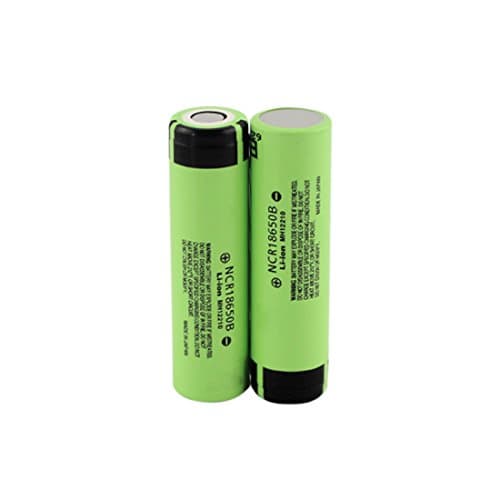 2Pcs Rechargeable Li-Ion Batteries 3400mAh 3.7V
