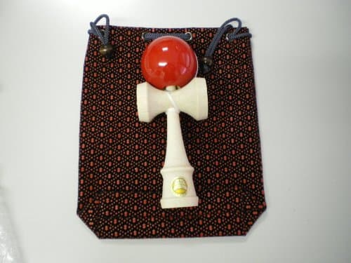 Japanese Kendama with Original Bag (Red)