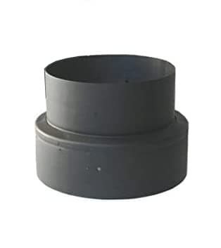 5in. to 6in. Single Wall Black Stove Pipe Increaser/Reducer