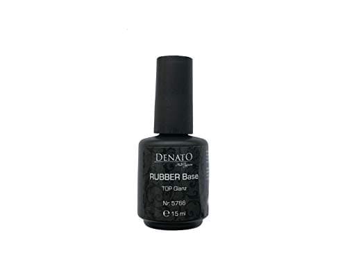 Rubber Top Glanz 15ml UV LED Top Coat Gel Scratch Resistant Soak Off Denato UK