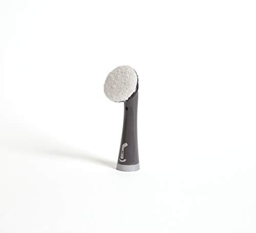 Rubbermaid Cleaning Power Scrubber Brush Polish Detail Kit, Microfiber Stainless Steel, Red and Gray, 8 Pieces