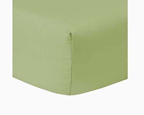 Solid 400 Thread Count Egyptian Quality Cotton 1 PC Fitted Sheet Extra Long Fit Upto 20" inches Deep Pocket (King, Sage).