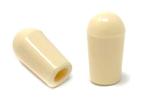 Cream Toggle Switch Tip Caps Compatible with Gibson USA Les Paul Electric Guitar (2-Pack) LPST10-CRM