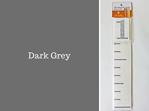 Little Acorns DIY Vinyl Growth Chart Ruler Decal Kit, Large #s - Dark Grey