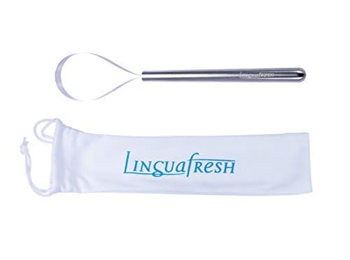 Tongue Cleaner, Tongue Scraper - German Made LinguafreshOne - Pure-Stainless Tongue - Scraper - Cleaner - Recyclable