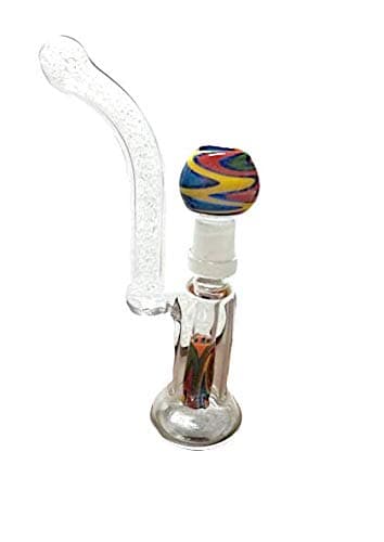 LeafGlass 8 inch Glass Oil rig dab, Glass Oil Bubbler Water Smoking Pipe - 20cm