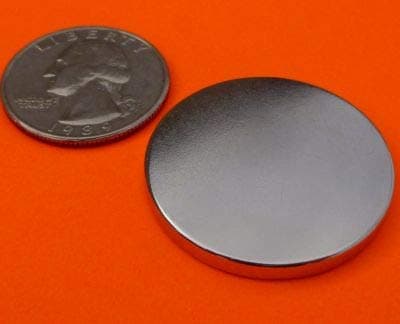 10Pc Super Strong Neodymium Magnet 1.26" x 1/8" W/3m Adhesive NdFeB Discs, The World’s Strongest & Most Powerful Rare Earth Magnets by Applied Magnets