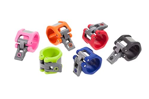 Lock-Jaw HEX 50mm / 2" Olympic Barbell Collar (Orange)