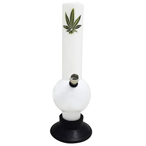 METIER® 10 inch Milky White Bubble Acrylic Water Bong. (25cm, White)