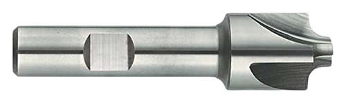 KEO Milling 14260 Corner Rounding End Mill Cutter, Fractional Radius, 1" Cutting Diameter, HSS, Uncoated Coating, 1/4" Radius, End Mill Shank, 1/2" Shank Diameter, 3" Length, 4-Flute