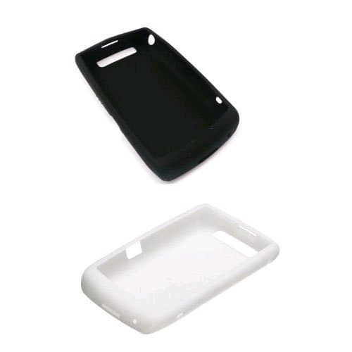 2 Pack - OEM BlackBerry Bold 9700 Silicon Gel Case - White & Black