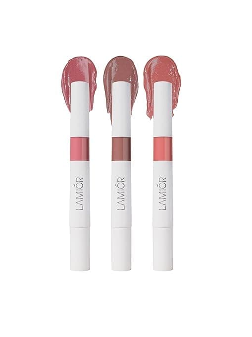 Peptide Glaze Lip Balm Combo Pack Of 3 - Cookies N Cream | 3-In-1 Formula For Glossy Shine, Healing, And Nourishment | Pillowy-Soft Lips | Nourishes Dry Skin | Real Reviews, Juicy Results!