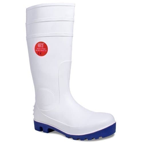ST Workwear Mens Super Safety Wellingtons Wellies White UK 9