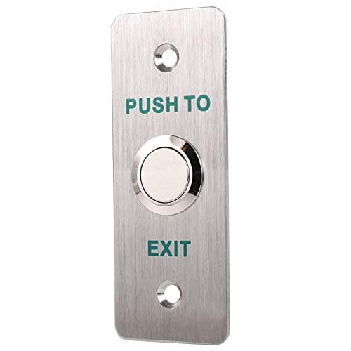Generic Stainless Steel Panel Push Release Out Unlock Exit Button Switch for Hollow Door