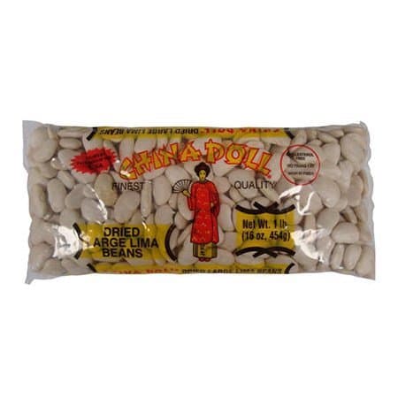 China Doll Pack of 3 16 oz Dried Large Lima Beans