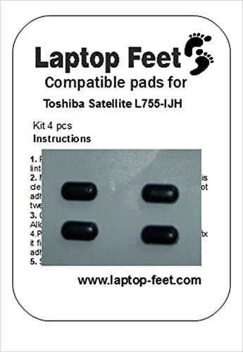 Laptop Rubber Feet Compatible for Toshiba Satelite L755-ijh Kit 4 Pcs
