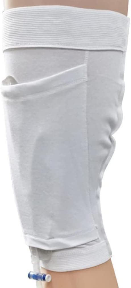 Catheter Leg Bag Holder Catheter Sleeve Urine Leg Bag Catheter Sleeves Catheter Bag Holder Leg Strap Urinary Drainage Bag Cover for Men&Women Stay in Place Urine Bags for Legs (L)