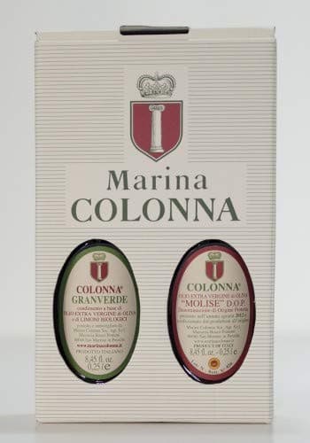 GreenBites - Marina Colonna giftpack with Classic Extra Virgin Olive Oil 250 ml & Gran Verde Lemon Olive Oil 250 ml - New Harvest 2019/2020
