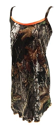 Camo Diva Madison Camo Nightgown with Blaze Orange Trim