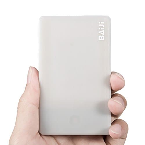 Mini Power Portable Cellphone Charger - Compact 2500mAh 1-Port Ultra Slim Power Bank for iPhone 6 plus, 5s,5, 4s Samsung Galaxy S7 S6 (Grey)